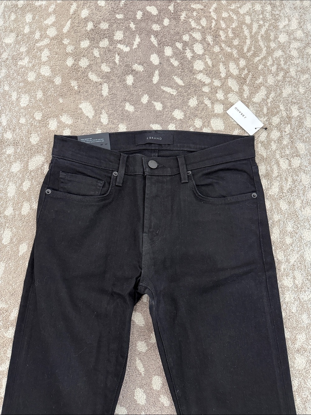J Brand Men’s Black Mick Skinny Fit “Amar”Jeans - Clean Black
